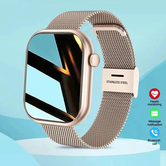 New Smart Watch 2024 Wireless Charging Smartwatch Bluetooth Calls Men Women Watches Fitness Bracelet Custom Watch Face