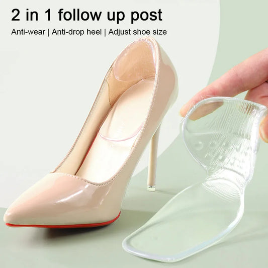 T-shaped Silicone Gel High Heels Heel Protector Stickers Insoles Women Heel Spur Pain Relief Foot Cushion Antiwear Shoe Pads
