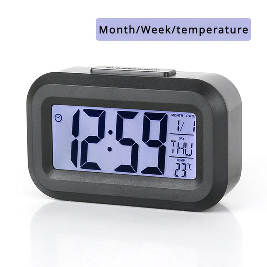 LED Digtal Alarm Clock Electronic Digtal Alarm Student Desktop Table Clocks Classroom Office Calendar Clock Home Decor